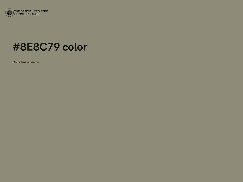 #8E8C79 color image