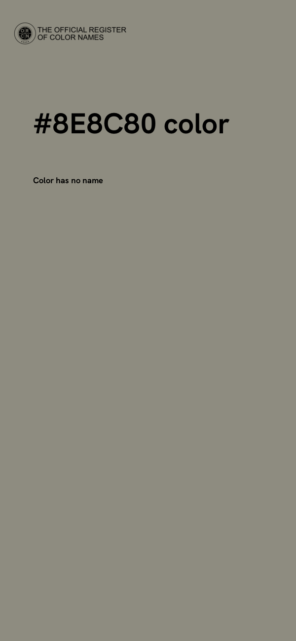 #8E8C80 color image
