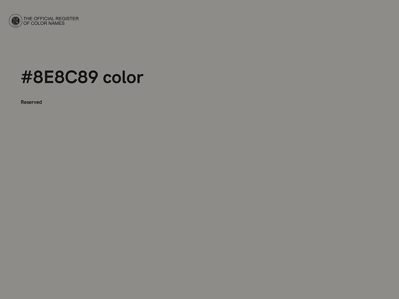 #8E8C89 color image
