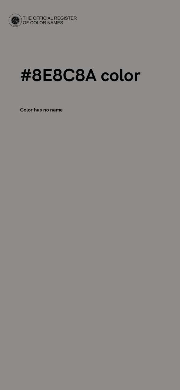 #8E8C8A color image