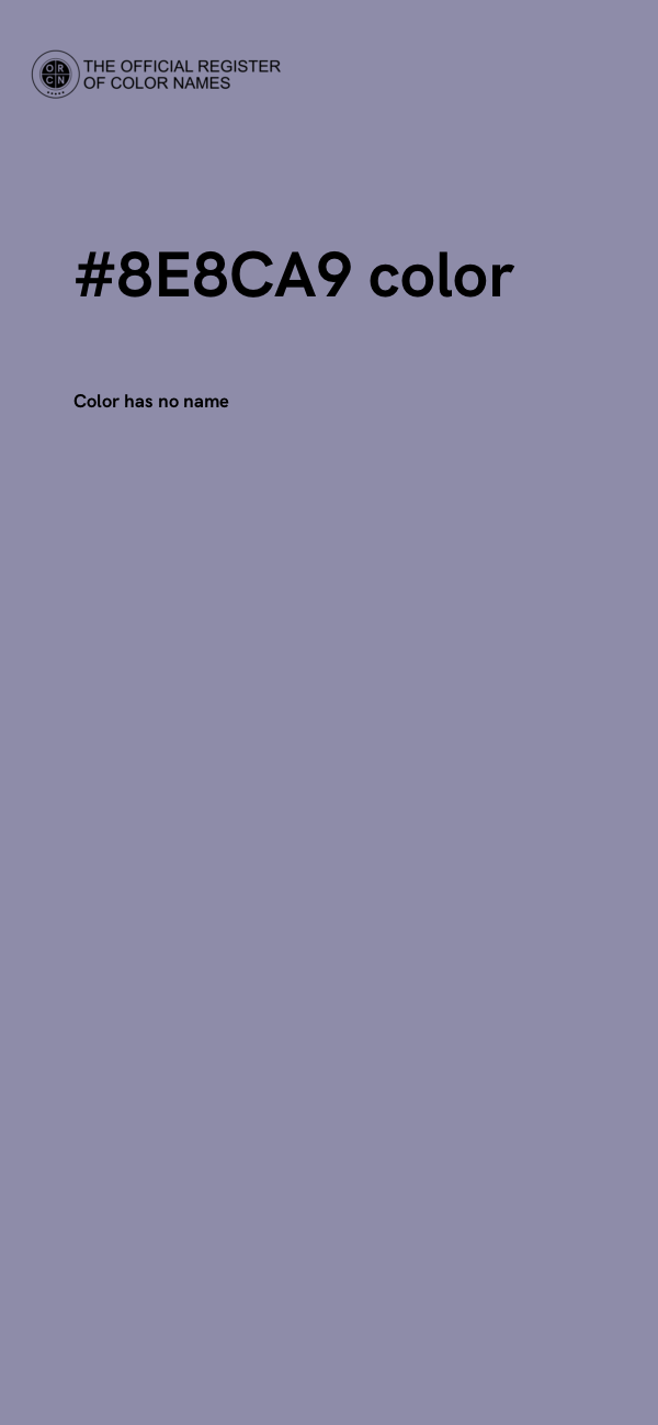#8E8CA9 color image