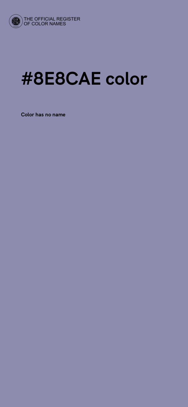 #8E8CAE color image