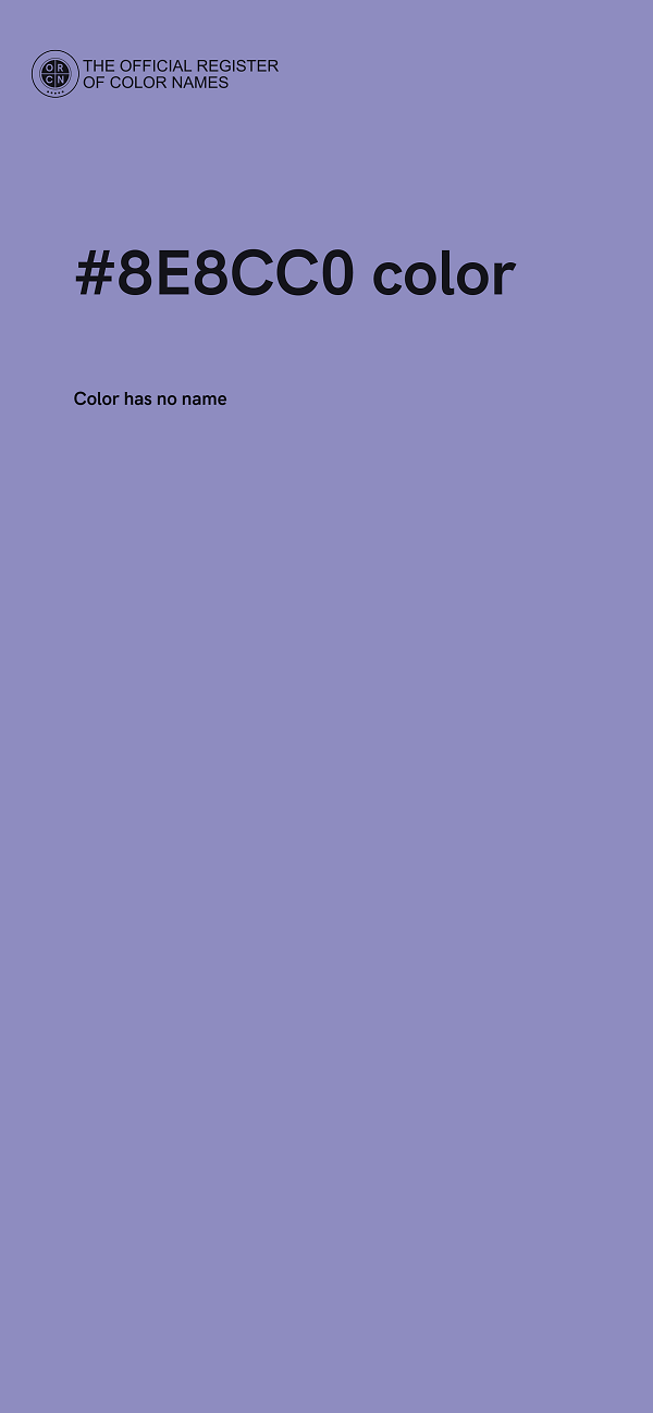 #8E8CC0 color image