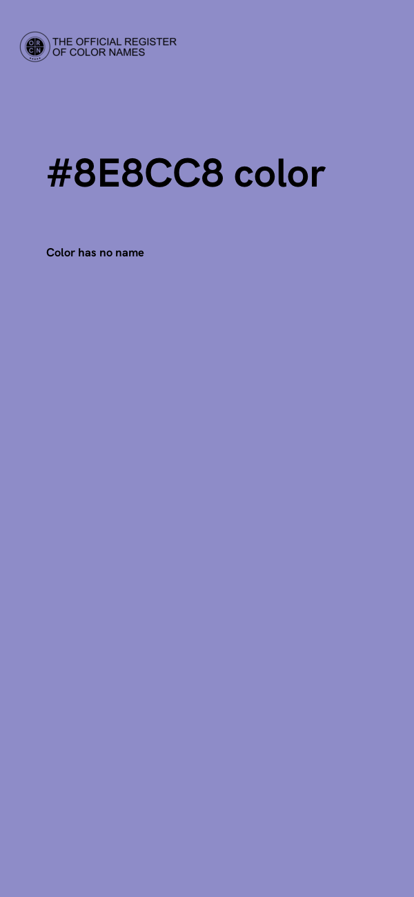 #8E8CC8 color image