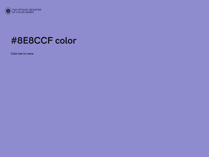 #8E8CCF color image