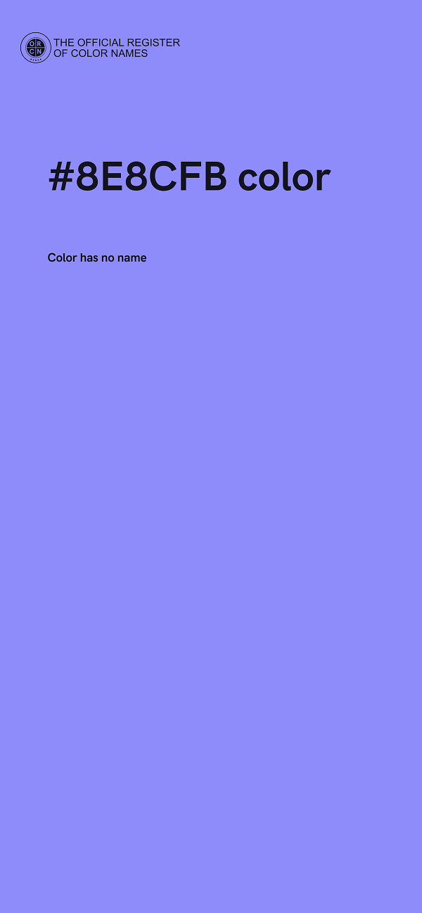 #8E8CFB color image