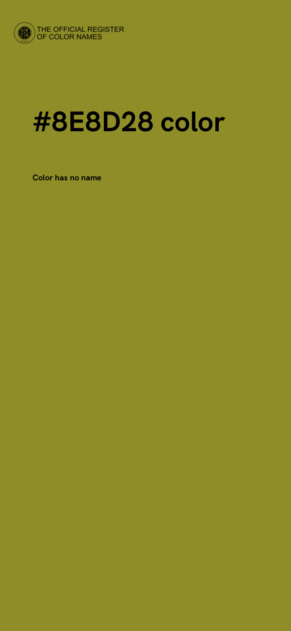 #8E8D28 color image