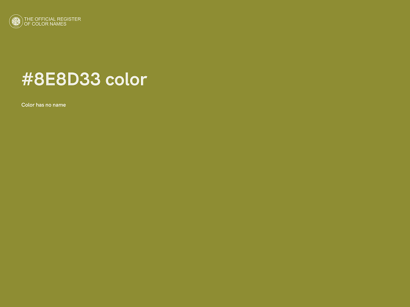 #8E8D33 color image