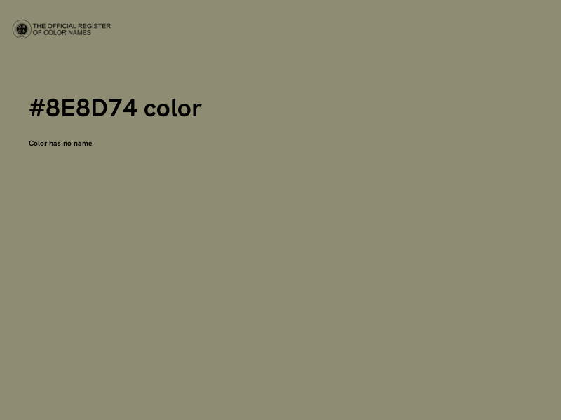 #8E8D74 color image