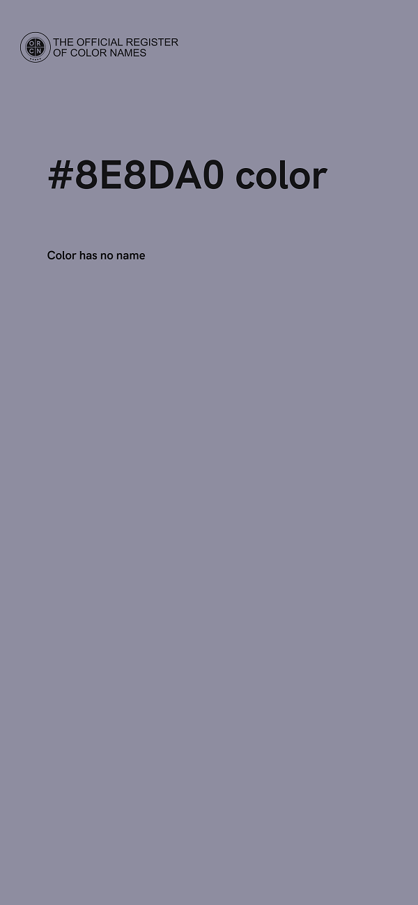 #8E8DA0 color image