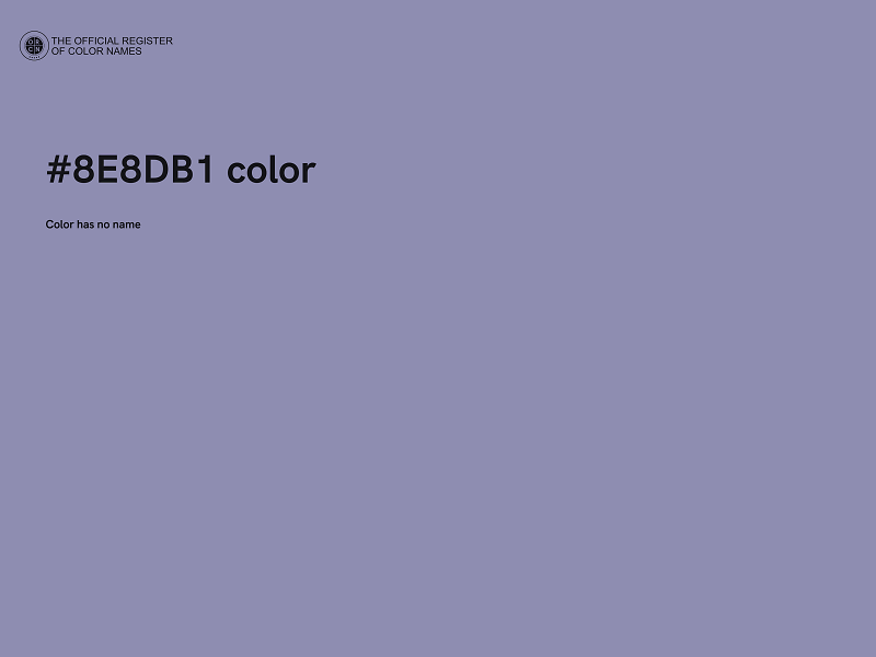 #8E8DB1 color image
