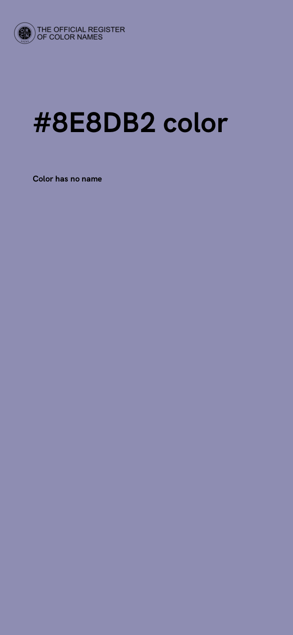 #8E8DB2 color image