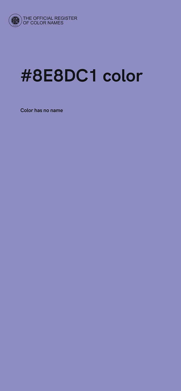 #8E8DC1 color image