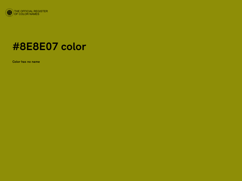 #8E8E07 color image