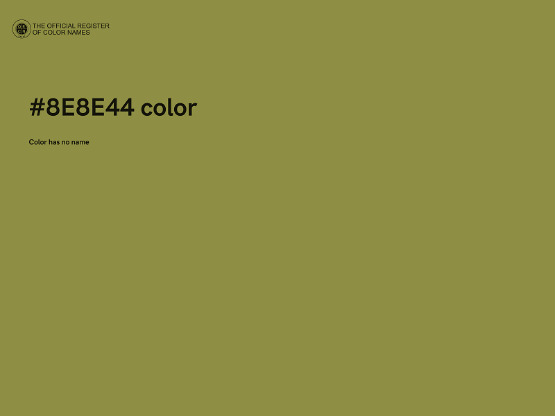 #8E8E44 color image
