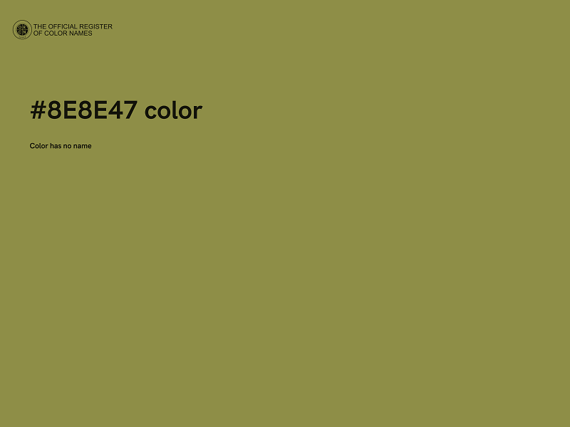 #8E8E47 color image