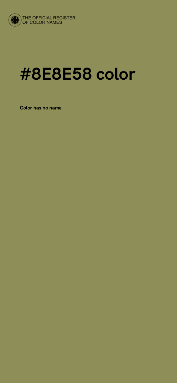 #8E8E58 color image