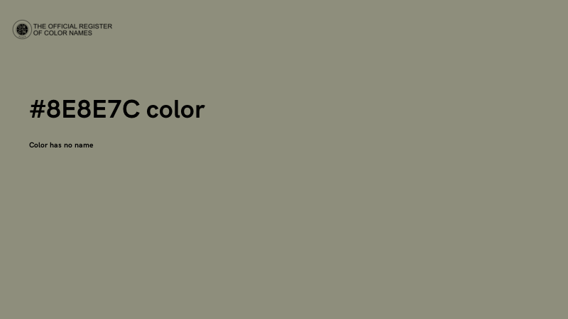 #8E8E7C color image