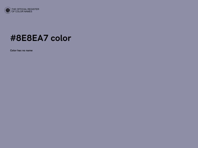 #8E8EA7 color image