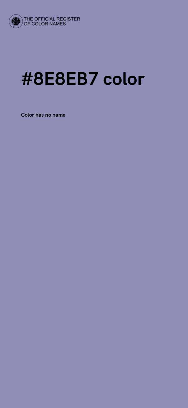 #8E8EB7 color image