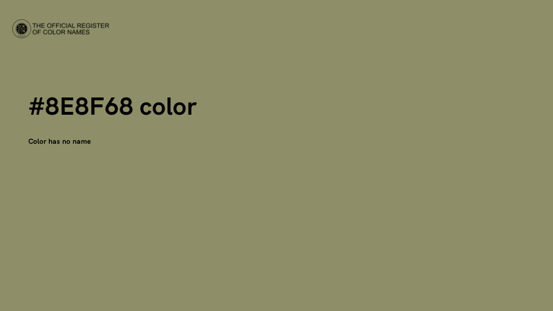 #8E8F68 color image