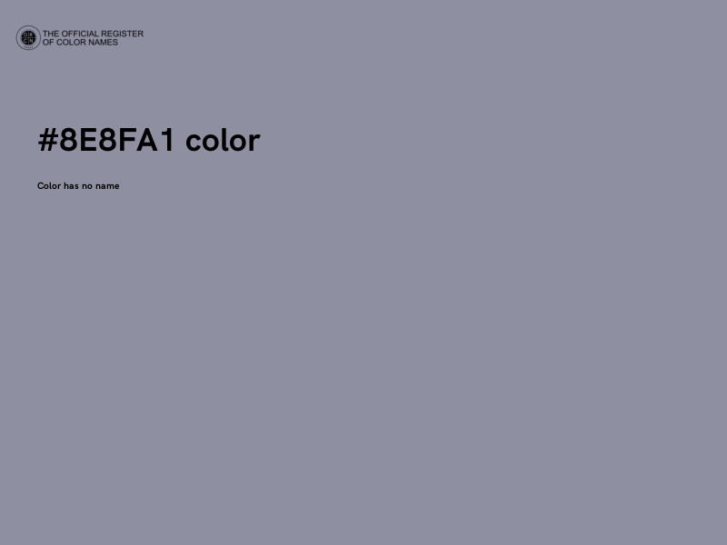 #8E8FA1 color image
