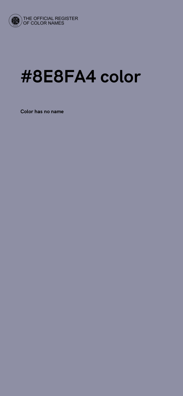 #8E8FA4 color image