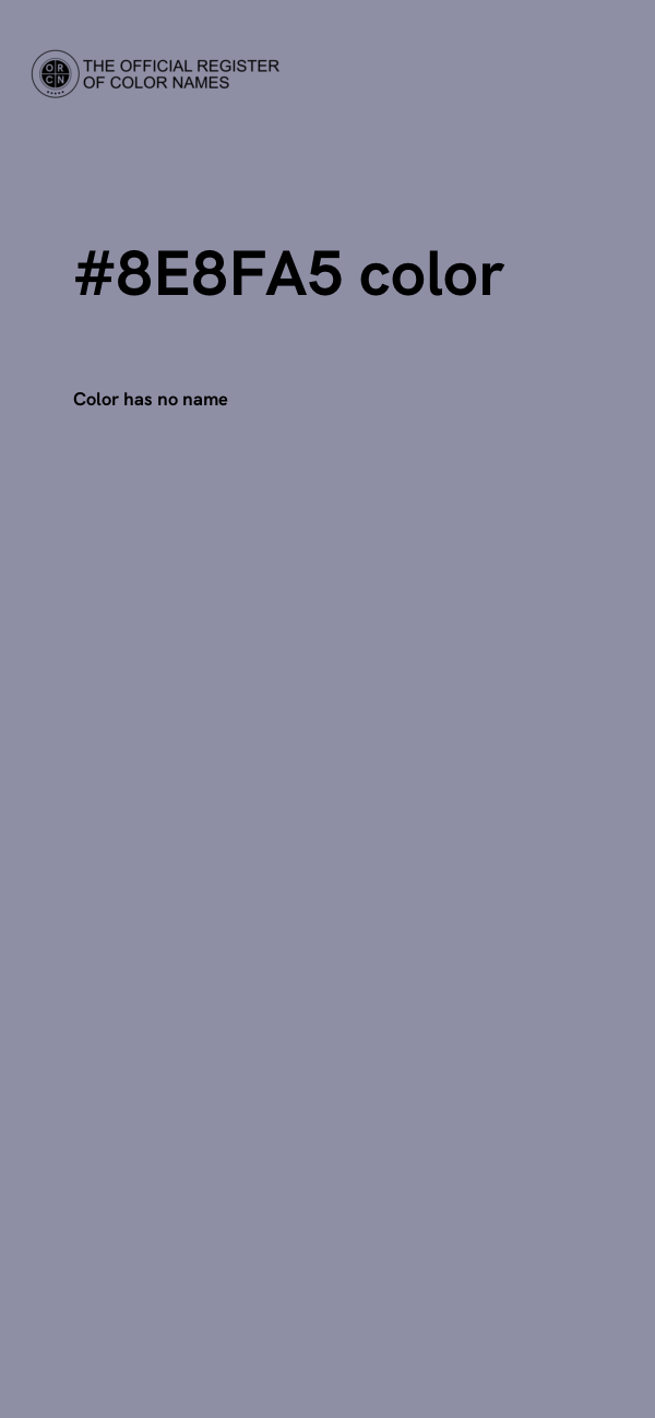 #8E8FA5 color image