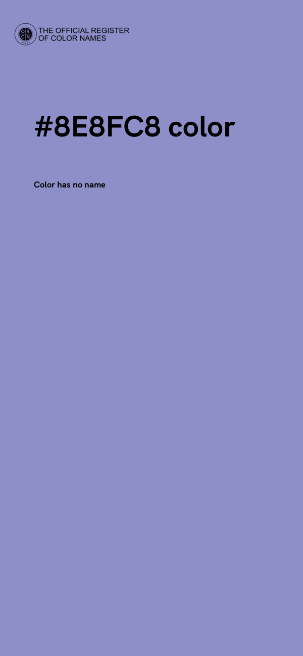 #8E8FC8 color image