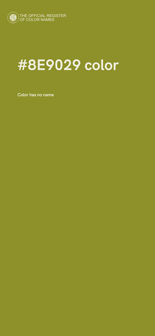 #8E9029 color image