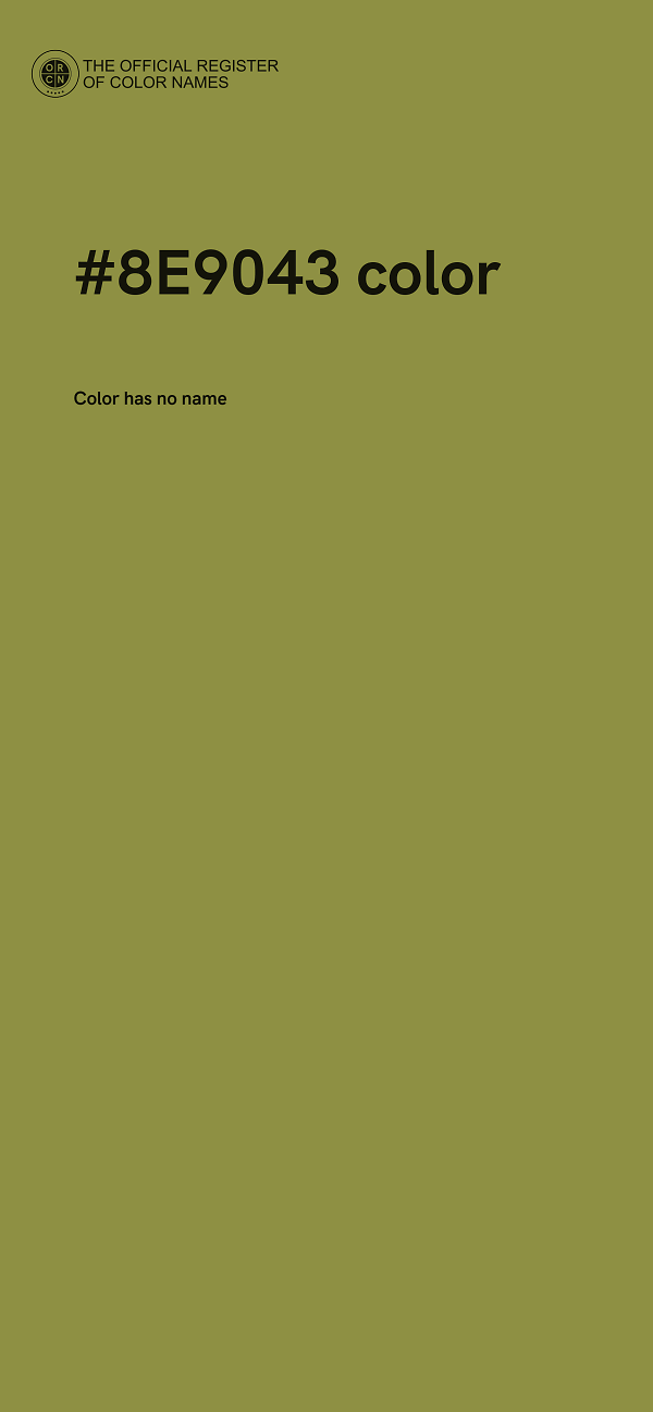 #8E9043 color image