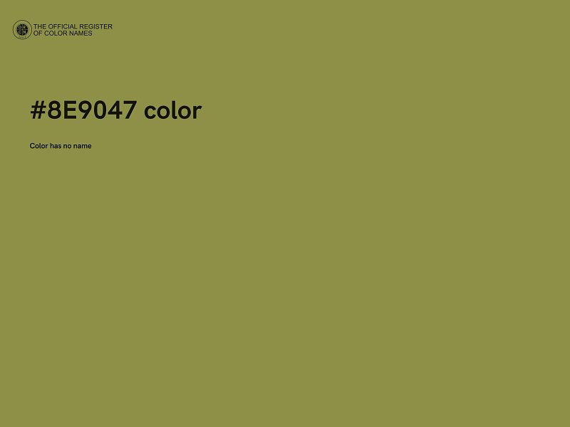 #8E9047 color image