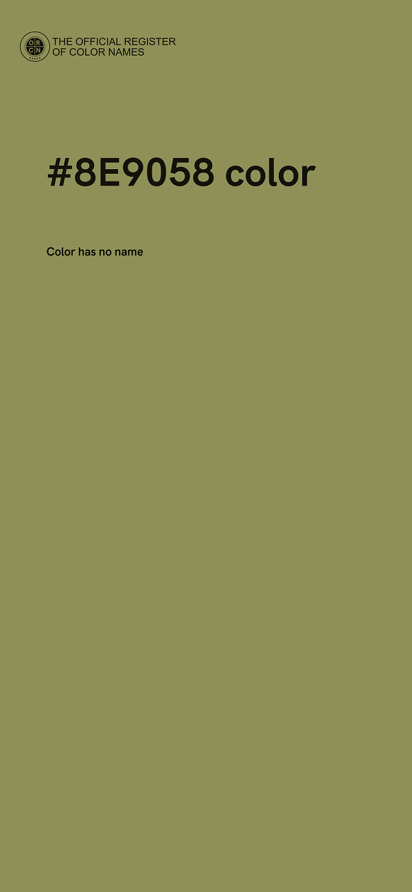 #8E9058 color image