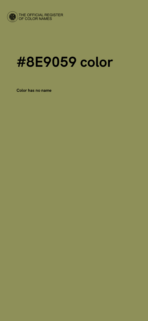 #8E9059 color image