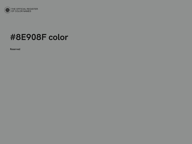 #8E908F color image