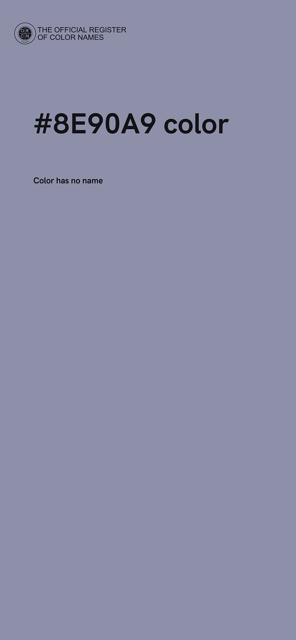 #8E90A9 color image