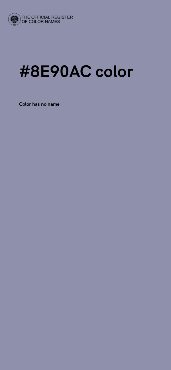 #8E90AC color image