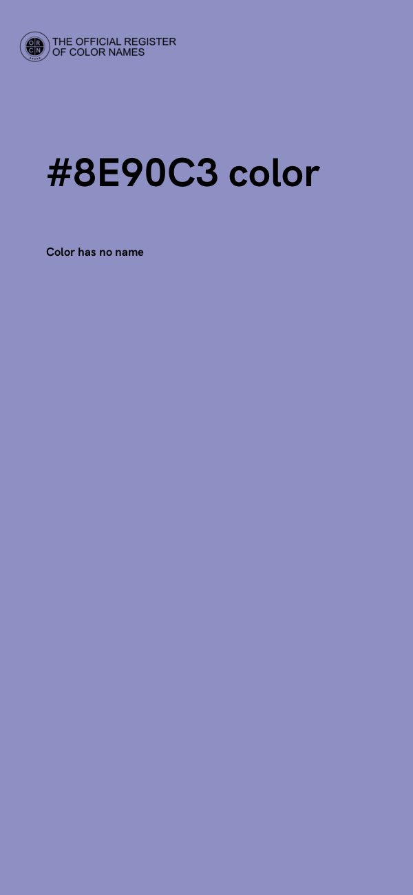 #8E90C3 color image