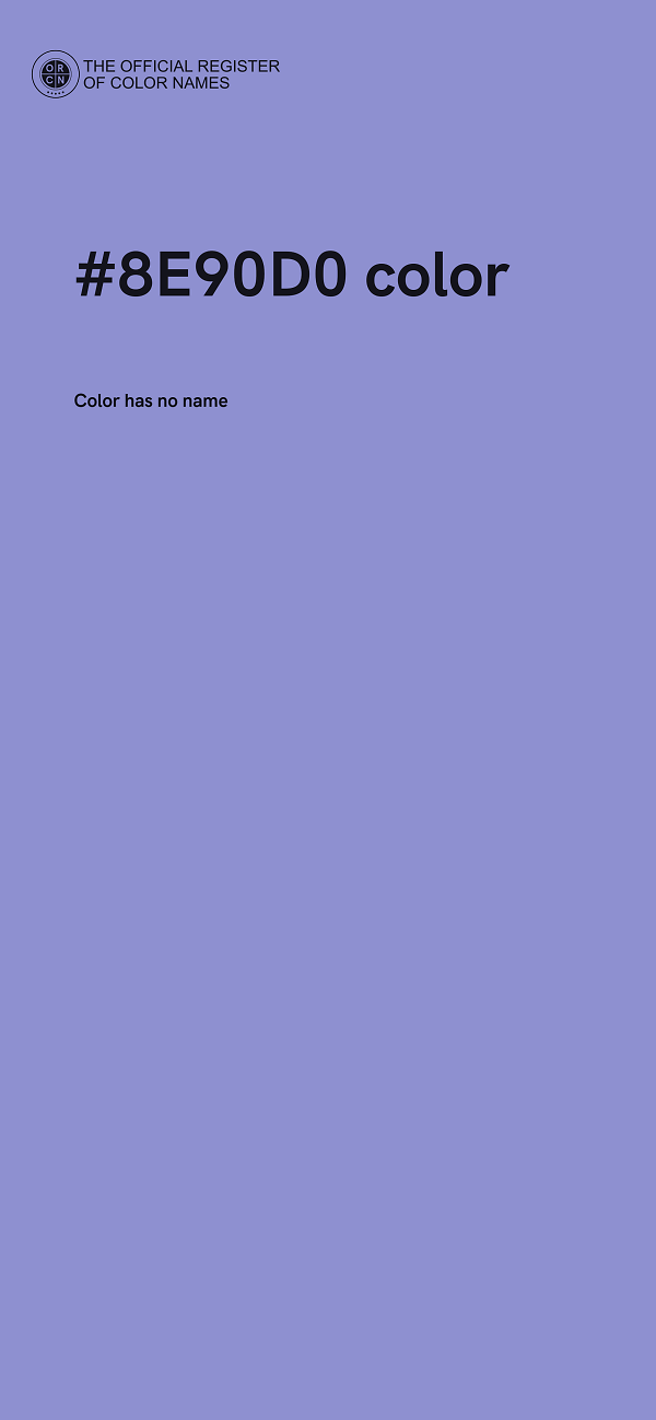 #8E90D0 color image
