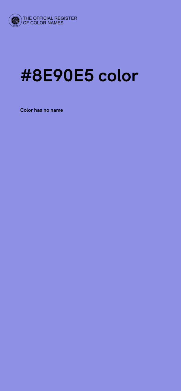 #8E90E5 color image