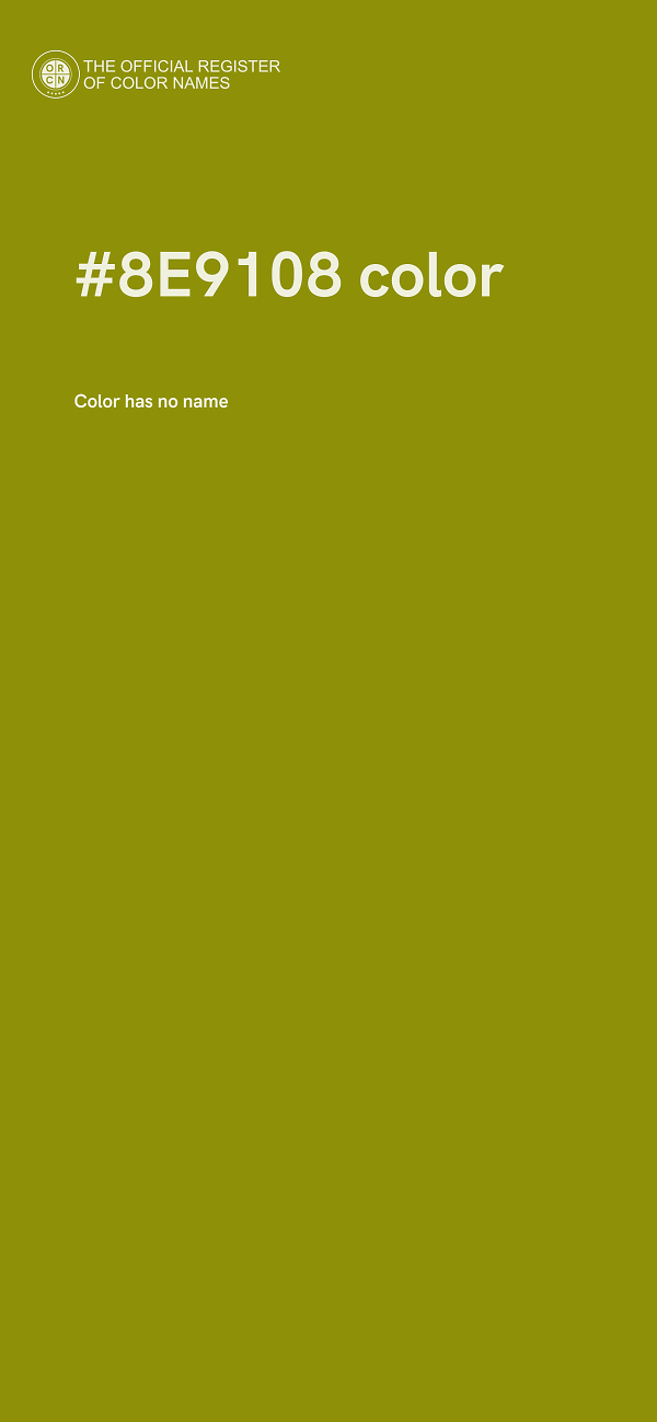 #8E9108 color image