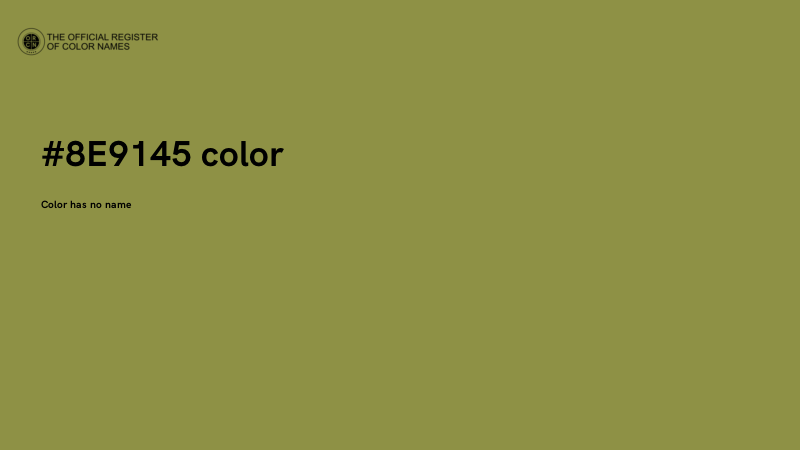 #8E9145 color image