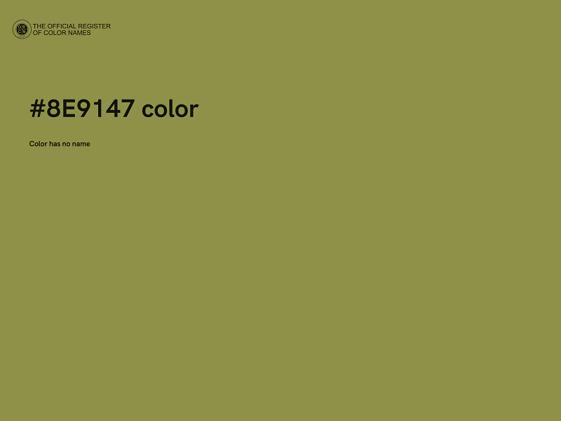 #8E9147 color image