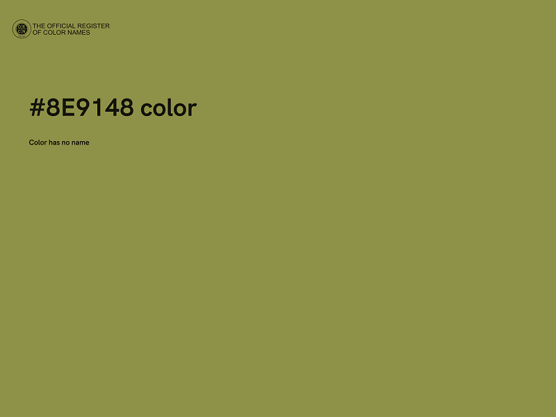 #8E9148 color image