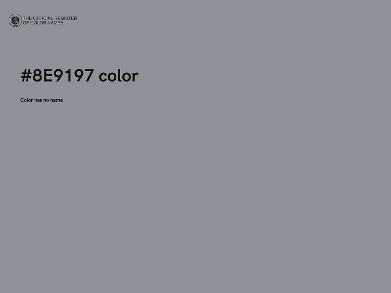 #8E9197 color image