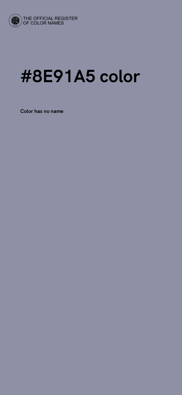 #8E91A5 color image