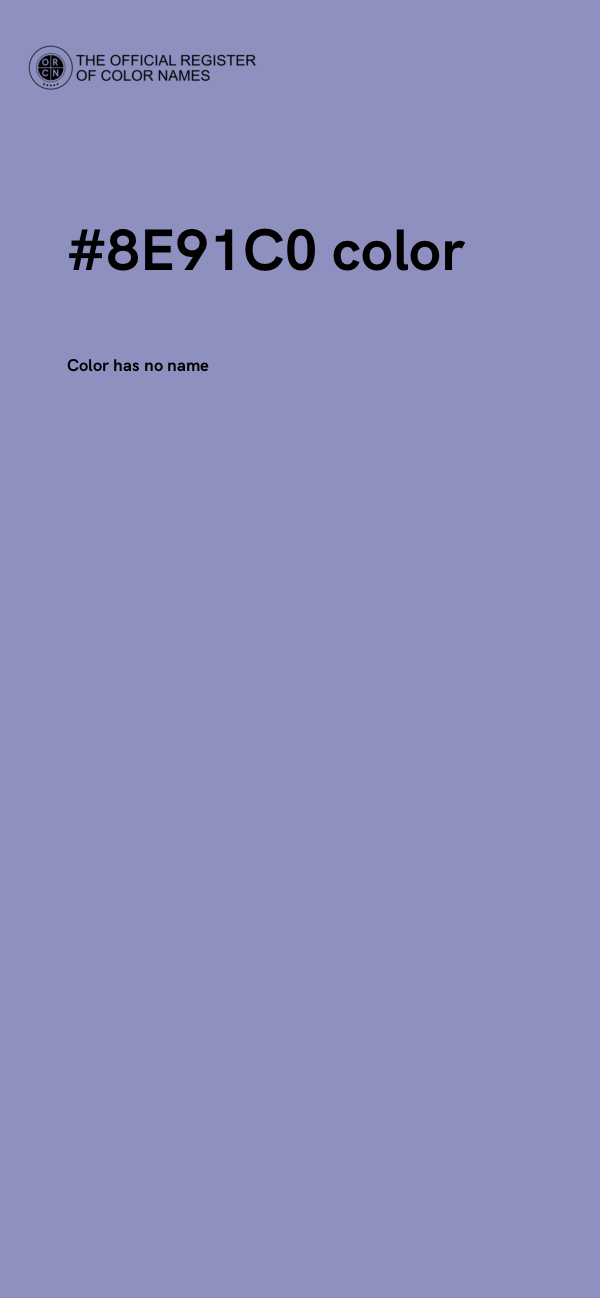 #8E91C0 color image