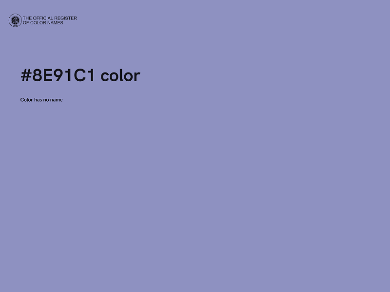 #8E91C1 color image