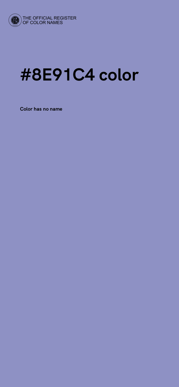 #8E91C4 color image