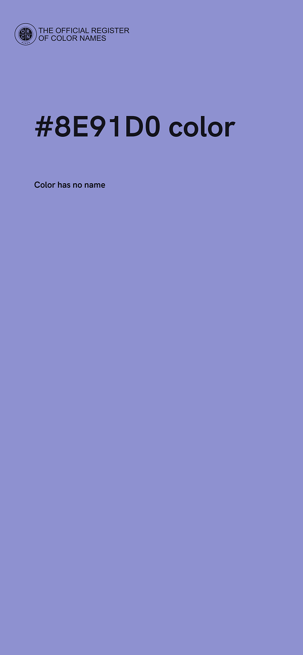 #8E91D0 color image